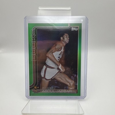 2025-26 Topps Flagship Green Rainbow /99 #259 Kareem Abdul-Jabbar, Milwaukee Buc