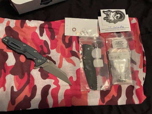 Hinderer Eklipse 3.5 Warncliffe Tri Way Blue Black BNIB With Factory Edge .