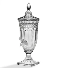 GODINGER SHANNON BRANDON CLEAR CRYSTAL BEVERAGE DISPENSER 60 FL OZ 18" NEW NIB