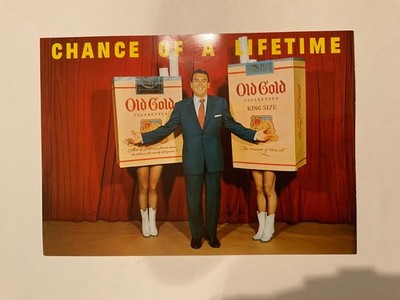 dancing cigarette packs Vtg 50s Original Old Gold Cigarette Advertising DANCING PACKS/DENNIS JAMES  Print