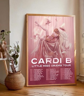Cardi B Little Miss Drama Tour Dates Concert Poster