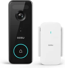 Doorbell Camera Wireless, aosu 5MP Ultra HD, No Monthly Fee, 3D Motion Detection