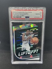 2018 Panini Revolution Giannis Antetokounmpo Liftoff! Cubic /50 PSA 10