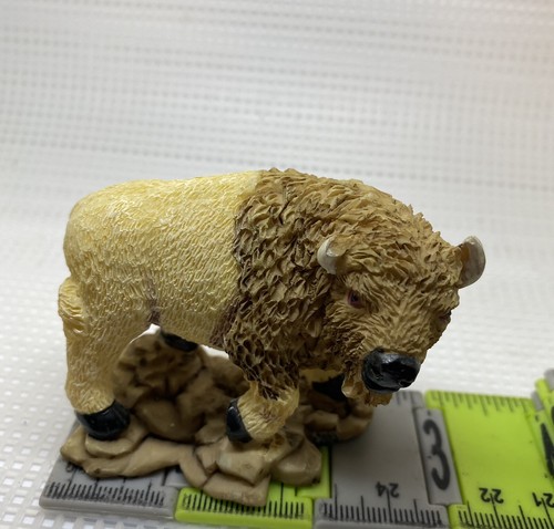 Kreideware Bison Büffel Ochsen Zoo Tierzug Auto Diorama Miniatur Figur - Bild 10 von 12