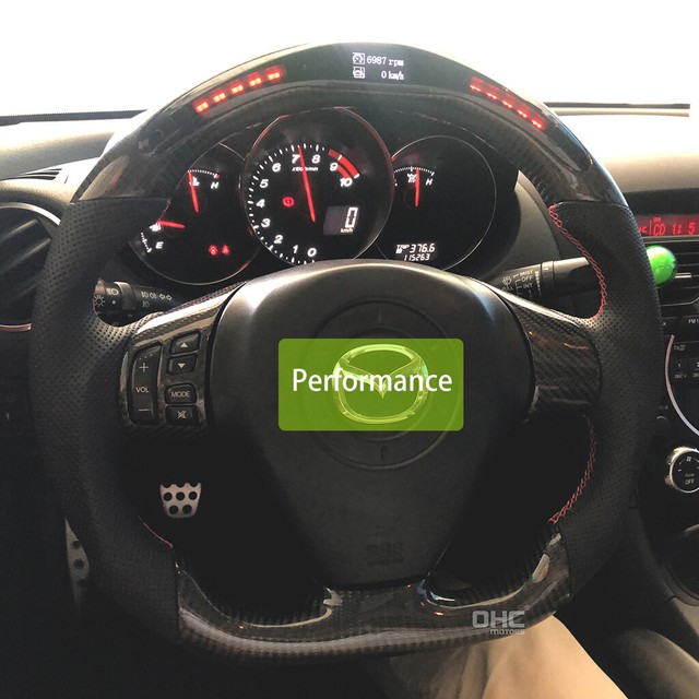 LED Performance Steering Wheel for Mazda RX8 + CARBON FIBER eBay