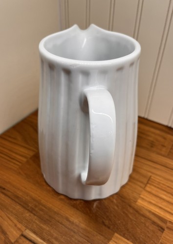 Kiste und Fass gerippt weiß kleiner Milchkrug 6" Milchkännchen - Bild 6 von 6