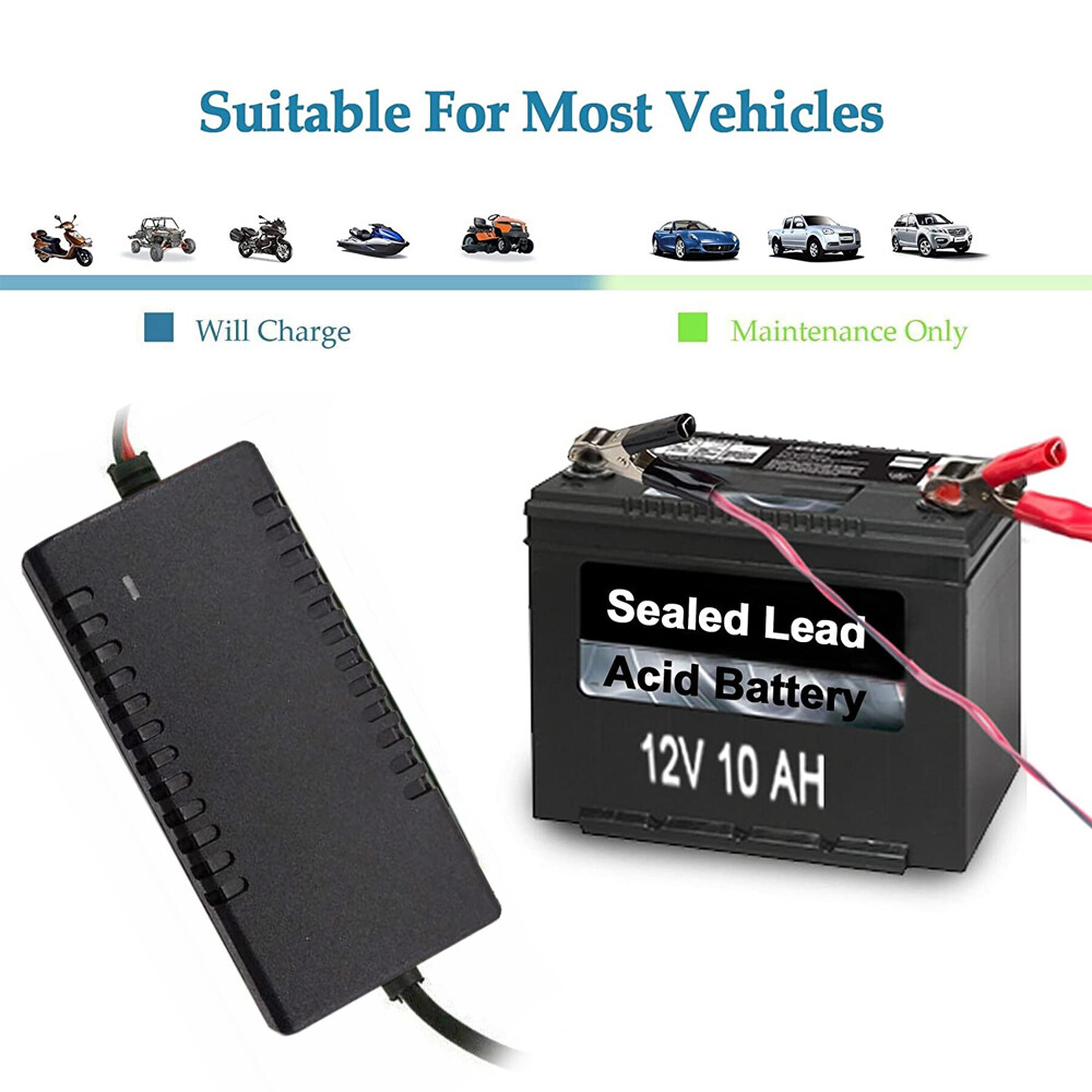 12V Battery Charger Maintainer Trickle for Harley Davidson Motorcycle