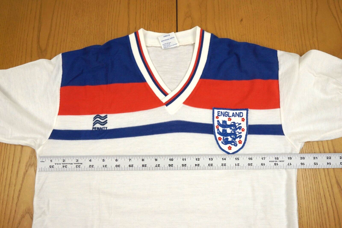 Vintage England Football Shirt Medium Penalty Brand 80s