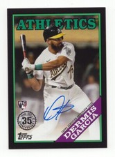2023 Topps Update '88 Topps Baseball Autographs Black Dermis Garcia RC 136/199
