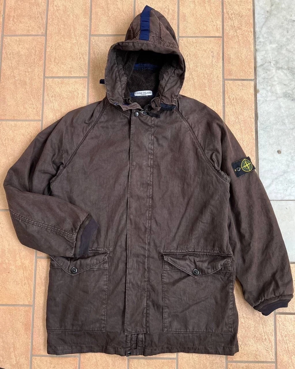 Rare Vintage Stone Island Mens Lined Brown Jacket 2005 - XL