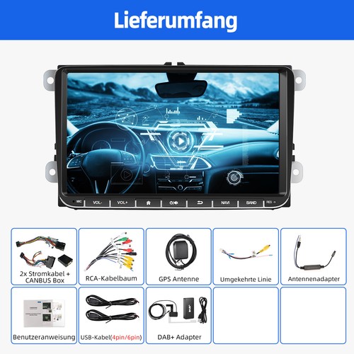 Android 14 4-Core Autoradio Carplay DAB+GPS Navi Für VW GOLF 5 6 Touran Polo EOS - Bild 14 von 15