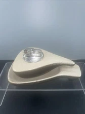 MCM Ronson Bolero 2-Piece Table Lighter & Ashtray Set - DAMAGED