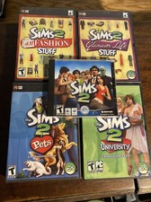 The Sims 2 Apple, 2005 DVD-ROM Computer Game Plus 4 expansion packs