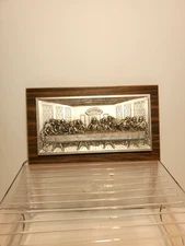 Vintage W.G. Kauders Germany Jesus "Last Supper" Wooden Hanging Wall Plaque