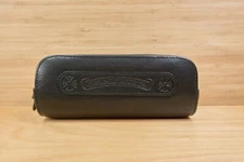 Chrome Hearts Black Leather Sunglasses Case