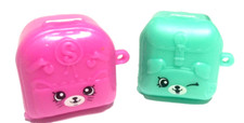 Shopkins Season 5 Backpacks 1 Pink and 1 Blue Set