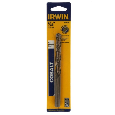 Irwin 3016128 7/16'' Cobalt 135° Split Point Jobber Length Drill Bit