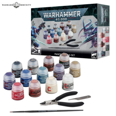 Warhammer 40000 Farben + Werkzeuge - Brandneu & Versiegelt