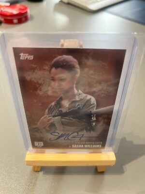 SASHA WILLIAMS /99 The Walking Dead Season 5 - Authentic Autograph - Sonequa MG