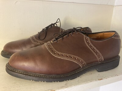 Allen Edmonds Canfield Burgundy Leather Wingtip Oxford Shoes Mens 11 C USA Made Allen Edmonds C Oxford Dress Shoes for Men for sale | eBay main image 4