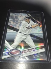Topps Chrome Refractor Joe Mauer Base Twins MVP All Star 2017