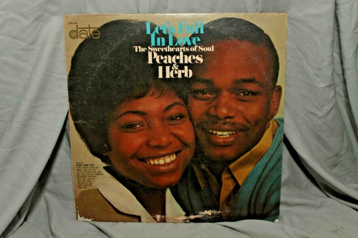 Vintage Soul LP: Lets Fall in Love by Peaches & Herb Mono 