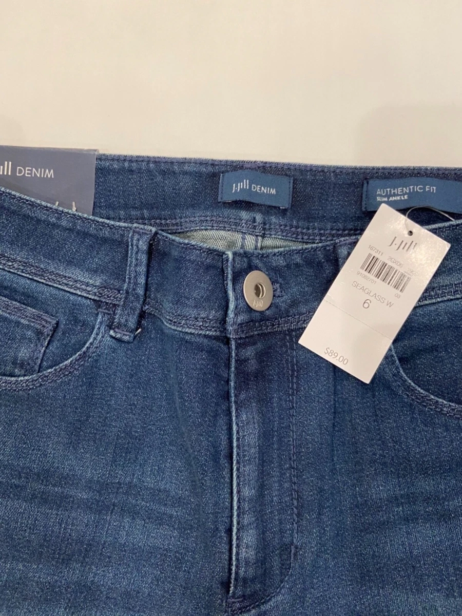 J jill authentic fit slim cheap ankle jeans