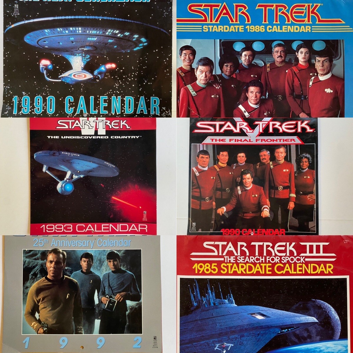 STAR TREK Vintage Calendar Collection | eBay