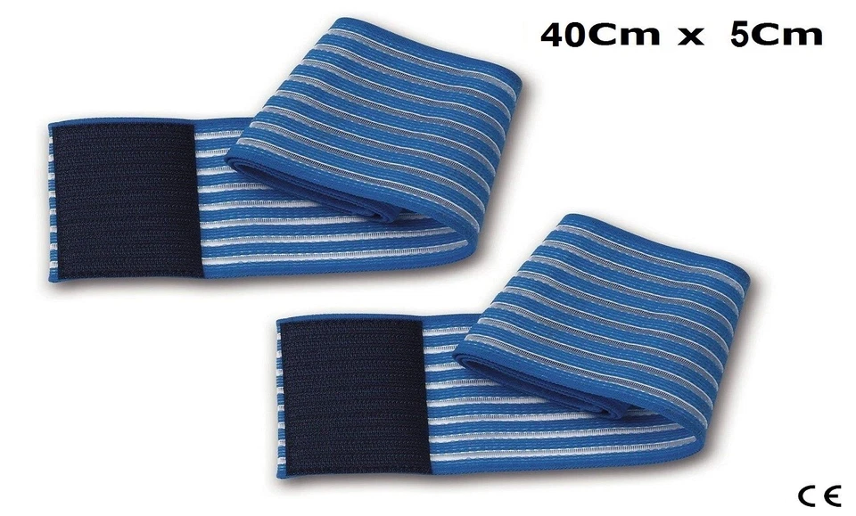 FIAB jj 2 fasce elastiche 40Cm altezza 5Cm x elettrodi elettrostimolazione ionoforesi