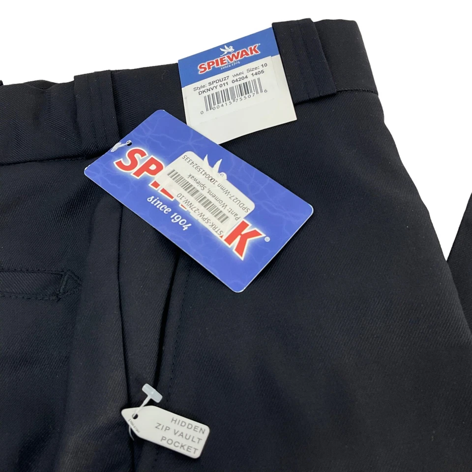 Spiewak Pants Womens Size 10 Duty Hidden Pocket Dark Navy SPDU27 unhemmed New - Image 3 of 4