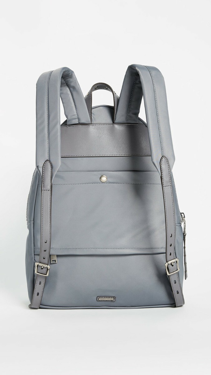 NEW REBECCA MINKOFF Always On MAB Large Nylon Backpack GREY  display picture 1