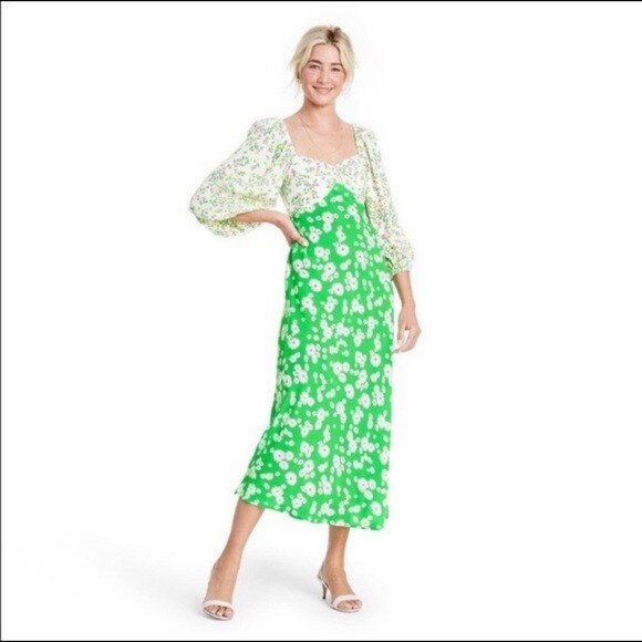 Target Daisy Long Sleeve Swing Dress 