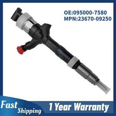 Diesel Fuel Injector 095000-7580 23670-09250 For Toyota Engine 2.0 D-4D 1CD-FTV