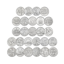 10P A-Z ALPHABET 10 PENCE 2018 & 2019 UNCIRCULATED COINS - VARIOUS DESIGNS