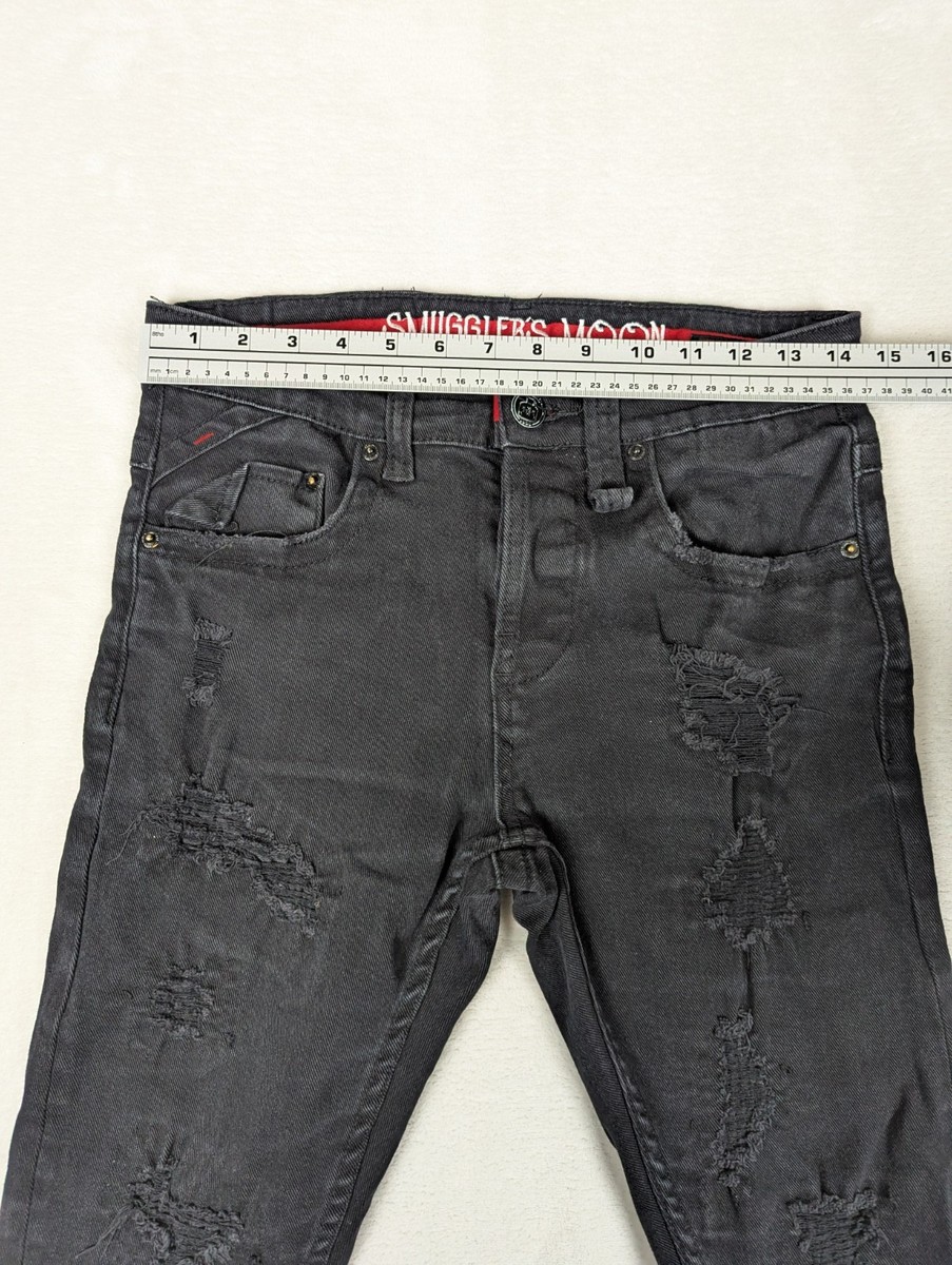 Smugglers Moon Distressed 30x31 (29x30) Men's Skinny Jeans View 3