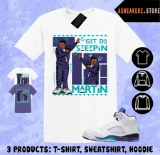 Graph Shirt Match AJ 5 Grape 2025 Sneaker Matching Tee Get Tah Steppin HOT TREND