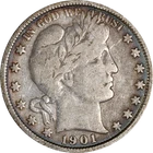 1901-P Barber Half Dollar