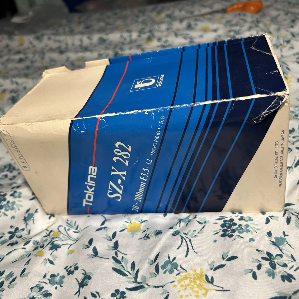 Tokina Telephoto Lens Sz-X 282 Macro Ratio 1:5.5 w/ original box - Image 3 of 4