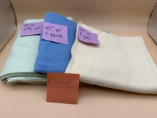 Flannel Fabric 41  W , Solid Colors, Lot Of 3, Crafts, Sewing, Baby, Diapers