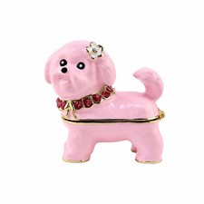 Hundef&ouml;rmige Schmuckdose aus Metalllegierung f&uuml;r Schreibtisch, Schlafzimmer
