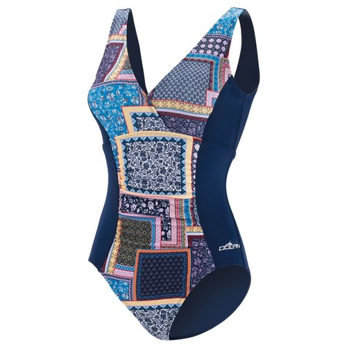 Costume intero Dolfin Aquashape Sunset moderato pannello scollo a V S - Foto 4 di 4
