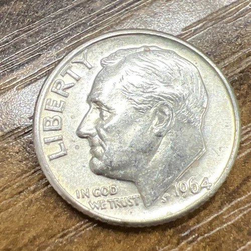 1964-D Unc Roosevelt  Dime. Actual Coin Checkout All My Line Of Dimes