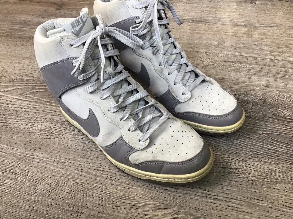 Nike Dunk Sky Hi Women's Size 11 US 528899-005 Gray Hidden Wedge Heel Shoes - Image 2 of 4