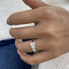 1.5ct Multishape Fashion Ring White Gold 14K Labcreated Diamond F/VS — photo 8