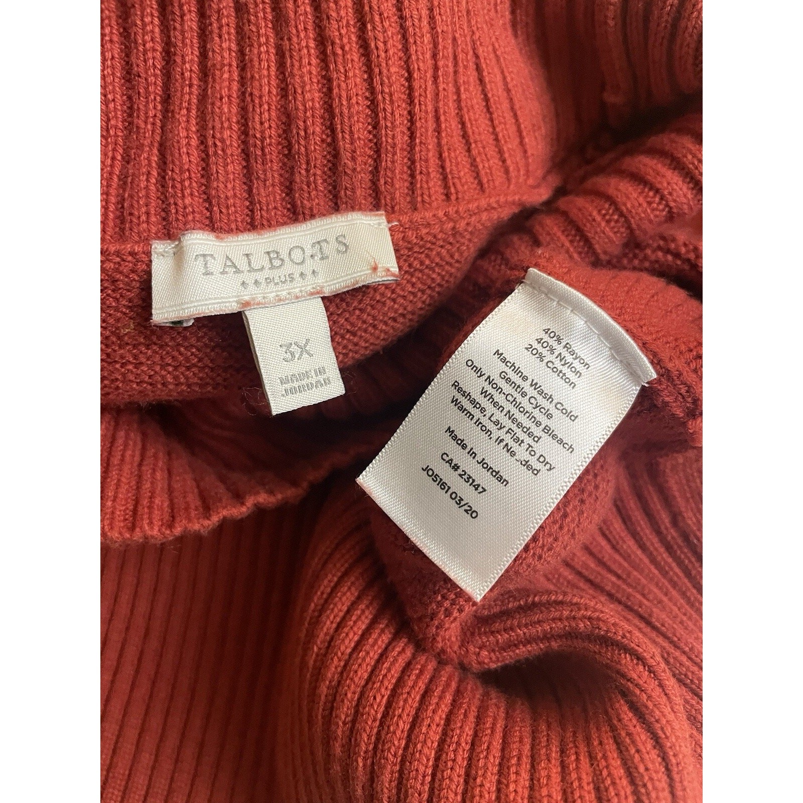 Talbots Cotton Blend Mockneck Pullover Turtleneck… - image 4