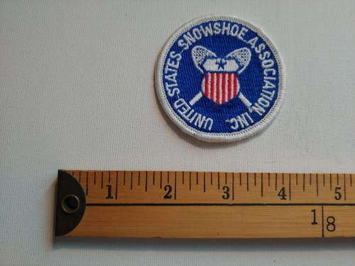 * 1 RARE UNITED STATES USA SNOWSHOE ASSOCIATION PATCH CREST BADGE ECUSSON *
