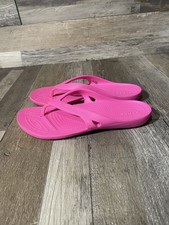 Crocs Kadee II Flip Flops Sandals Electric Pink 202492-6QQ Women’s Size W7