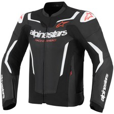 Alpinestars GP Force V2 Airflow Leather Motorcycle Jacket - Black / White