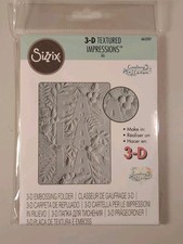 Sizzix-3D Impressions Embossing Folder-Fa La La. 4 1/2 x 6 1/2 Chilson New