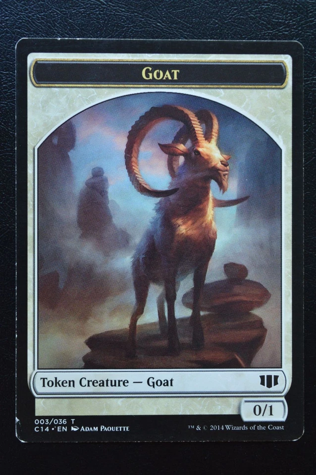 Magic The Gathering MTG GOAT // WURM (LIFELINK) TOKEN Commander 2014 MP Played - Image 2 of 2